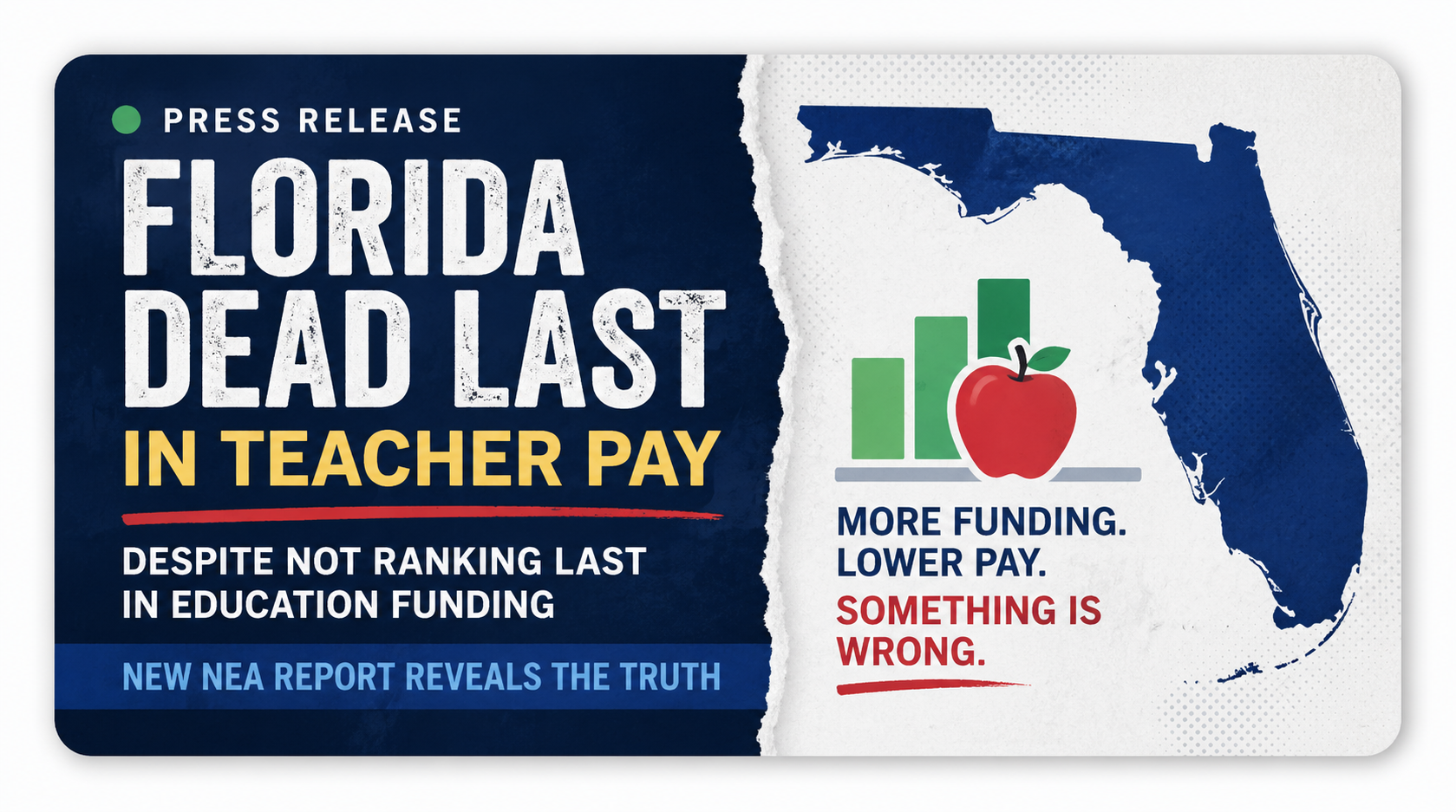 Florida teacher pay press release thumbnail